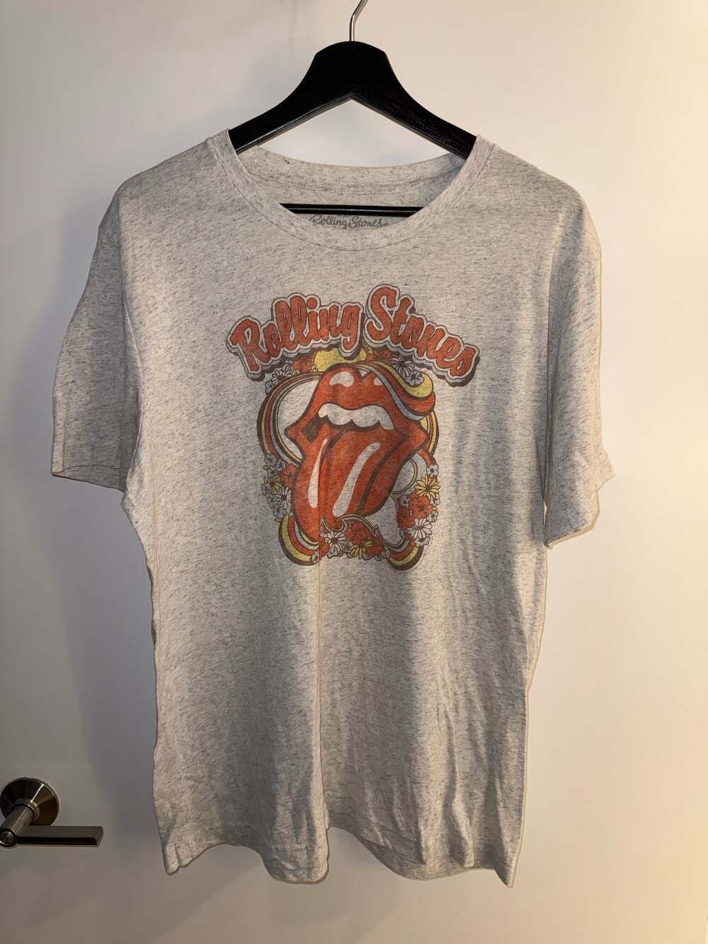 The Rolling Stones Graphic T-Shirt Gray Size Large